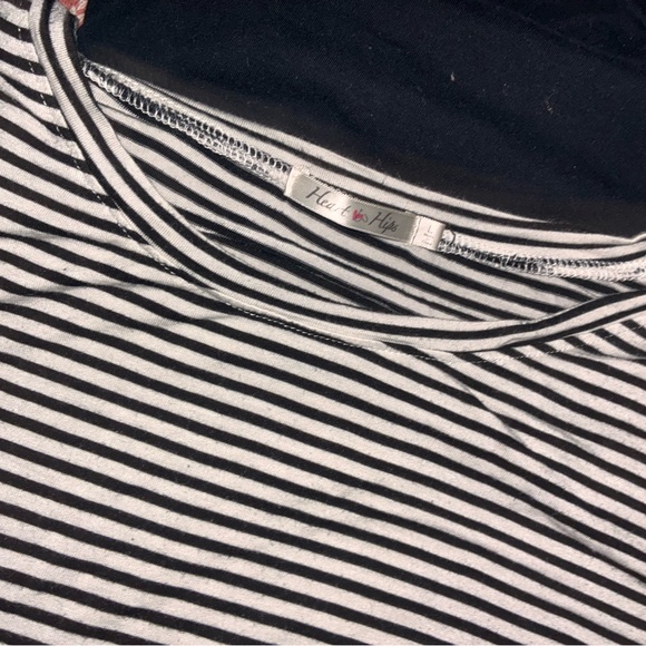 Dresses & Skirts - Heat Wave Hip Black & White Striped Top